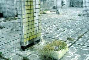 頂樓地板防水層-打除前