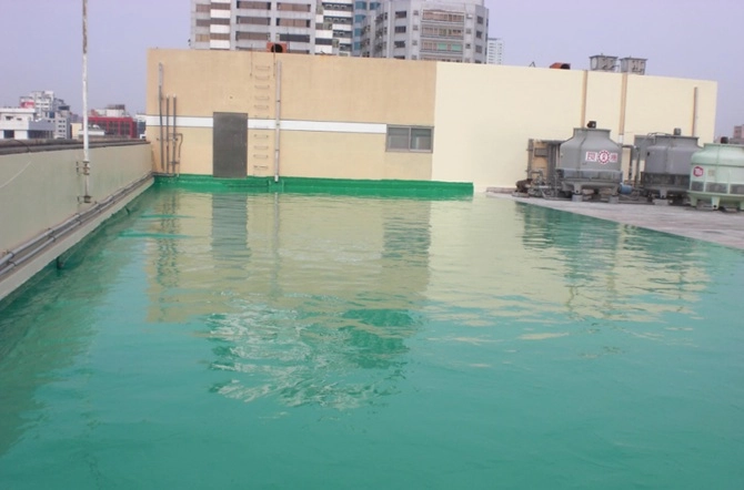 頂樓防水及女兒牆防水工程-地板防水PU施工